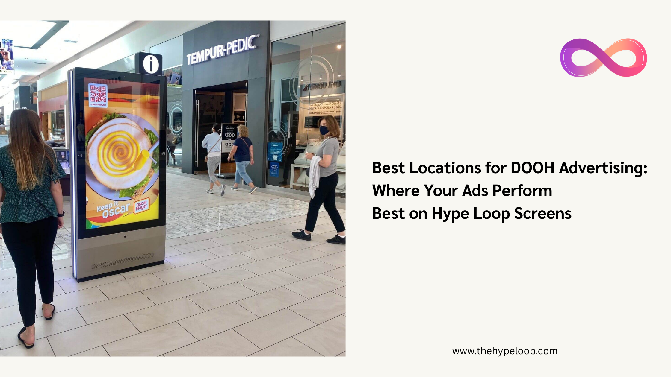 Best Locations for DOOH Advertising: Where Your Ads Perform Best on Hype Loop Screen